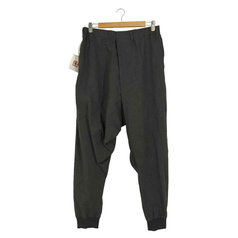 イッセイミヤケメン ISSEY MIYAKE MEN 黒タグ 変形デザイン シワ加工 ウールポリ サルエルパンツ メンズ