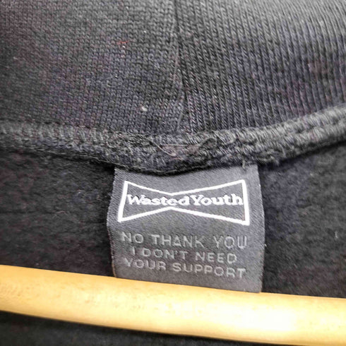 ウェイステッドユース WASTED YOUTH 両面ロゴプリントパーカー メンズ JPN:L