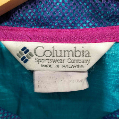 コロンビア Columbia 90S 三角タグ マルチカラー フーデットナイロンジャケット メンズ import:M