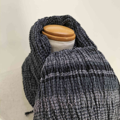 ハートイッセイミヤケ Haat ISSEY MIYAKE S-CRAPE TARTAN クレープ タータン プリーツ 大判ストール レディース