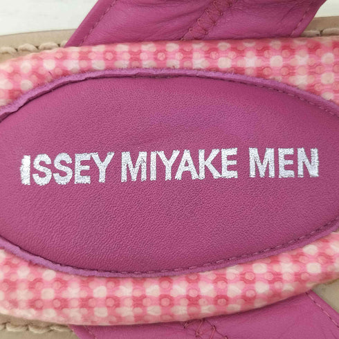 イッセイミヤケメン ISSEY MIYAKE MEN 総柄 スクエアトゥ トングサンダル メンズ M