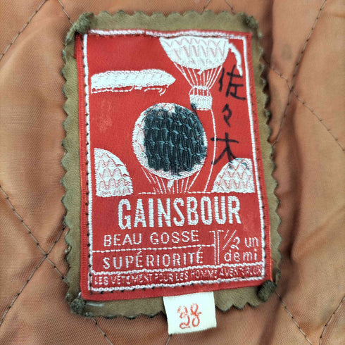 GAINSBOUR 裏地キルティングヌバックカウレザージャケット メンズ import:M