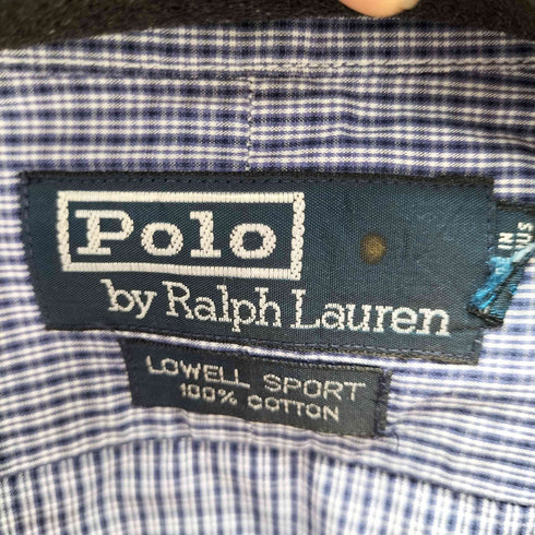 ポロバイラルフローレン Polo by RALPH LAUREN LOWELL SPORT スモールポニー刺繍L/Sチェックシャツ メンズ