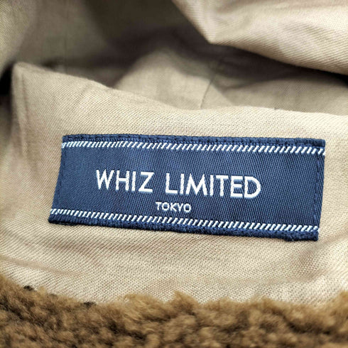 ウィズリミテッド WHIZ LIMITED ロゴ刺繍 フライトボアキャップ メンズ