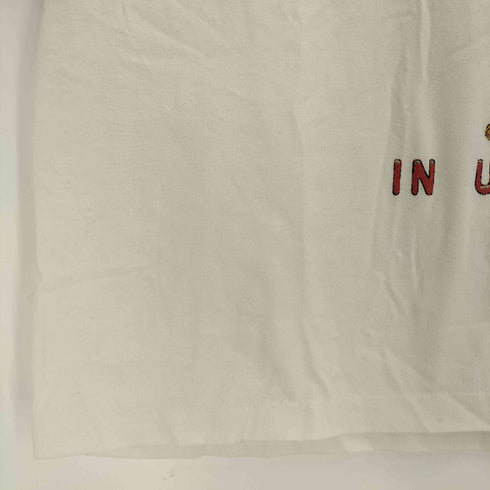 袖/裾シングル USグランジバンド クルーネックTシャツ メンズ