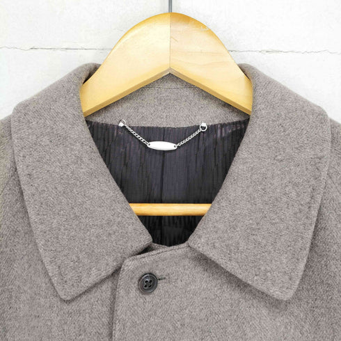SELGIO BALESRINO PURE CASHMERE カシミヤ100 ステンカラーコート メンズ M