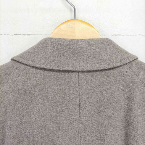 SELGIO BALESRINO PURE CASHMERE カシミヤ100 ステンカラーコート メンズ M