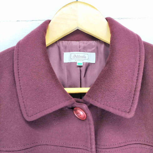 ADDENDA PURE CASHMERE カシミヤ100 ステンカラーコート レディース 9