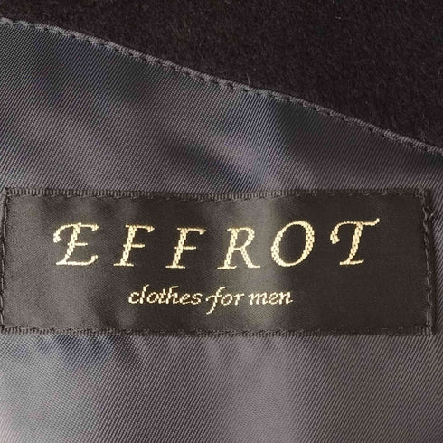 EFFROT PURE CASHMERE カシミヤ100 ステンカラーコート メンズ 165