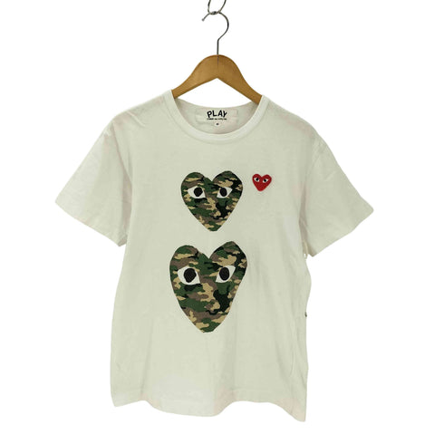 プレイコムデギャルソン PLAY COMME des GARCONS プリントクルーネックTシャツ レディース JPN:M