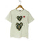 プレイコムデギャルソン PLAY COMME des GARCONS プリントクルーネックTシャツ レディース JPN:M