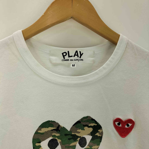 プレイコムデギャルソン PLAY COMME des GARCONS プリントクルーネックTシャツ レディース JPN:M