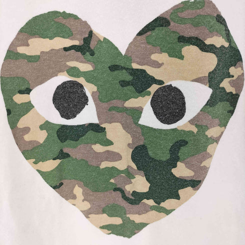プレイコムデギャルソン PLAY COMME des GARCONS プリントクルーネックTシャツ レディース JPN:M