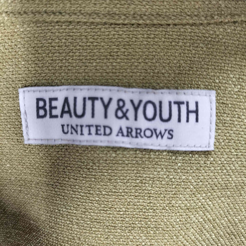 ビューティーアンドユースユナイテッドアローズ BEAUTY & YOUTH UNITED ARROWS リネンタッチ オープンカラー リラックス レギュラー 半袖 シャツ メンズ L