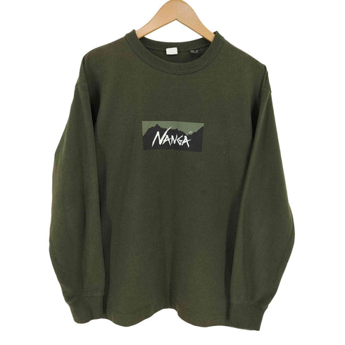 ナンガ NANGA ECO HYBRID BOX LOGO L/S TEE メンズ JPN:S