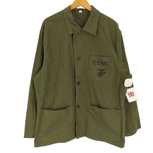 セスラ SESSLER REPRO MAR.2017 USMC P-41 HBT UTILITY JKT プリント ドーナツボタン ヘリンボーン ツイル ジャケット メンズ XLR