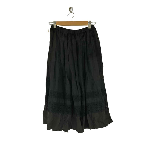 トリココムデギャルソン tricot COMME des GARCONS AD2013 製品染め レース切替スカート レディース