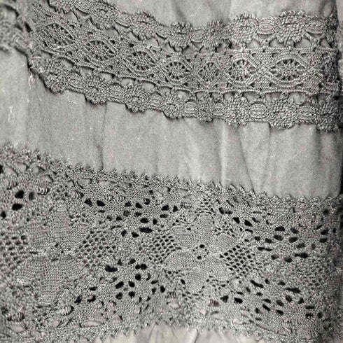 トリココムデギャルソン tricot COMME des GARCONS AD2013 製品染め レース切替スカート レディース