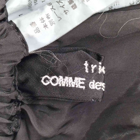 トリココムデギャルソン tricot COMME des GARCONS AD2013 製品染め レース切替スカート レディース