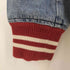 ポロラルフローレン POLO RALPH LAUREN USA VARSITY DENIM JACKET ウォッシュ加工 USAバーシティーデニム ジャケット Pワッペン ライト スタジャン メンズ import:M
