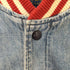 ポロラルフローレン POLO RALPH LAUREN USA VARSITY DENIM JACKET ウォッシュ加工 USAバーシティーデニム ジャケット Pワッペン ライト スタジャン メンズ import:M