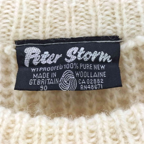 Peter Storm 英国製 フィッシャーマンニット メンズ JPN:M