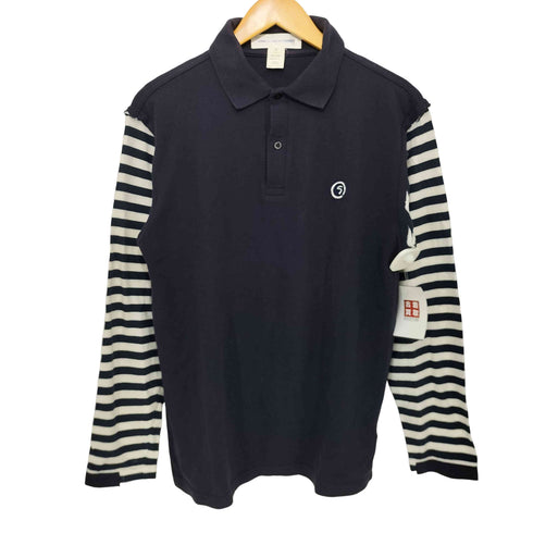 コムデギャルソンシャツ COMME des GARCONS SHIRT 2008SS 袖切替 ロングスリーブ ポロシャツ メンズ JPN:S