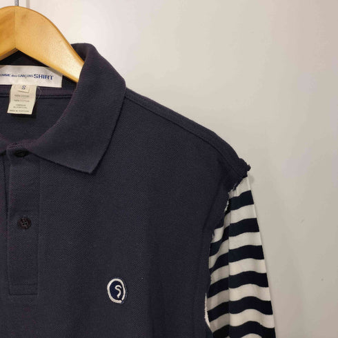 コムデギャルソンシャツ COMME des GARCONS SHIRT 2008SS 袖切替 ロングスリーブ ポロシャツ メンズ JPN:S