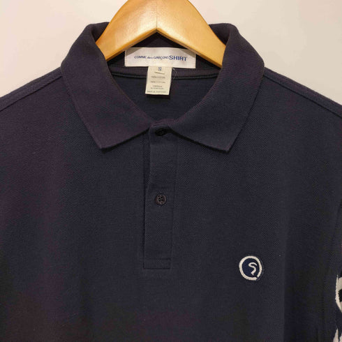 コムデギャルソンシャツ COMME des GARCONS SHIRT 2008SS 袖切替 ロングスリーブ ポロシャツ メンズ JPN:S