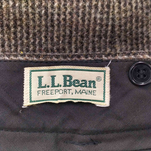エルエルビーン L.L.Bean ウールチェック柄スラックス メンズ