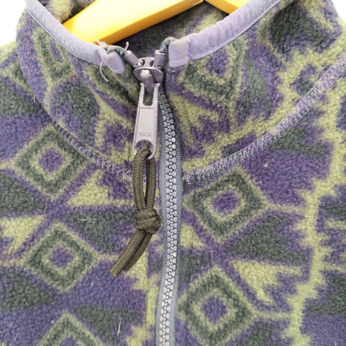 コロンビアスポーツウェア Columbia Sportswear 90S USA製 総柄 ハーフジップ L/S フリース レディース JPN:M