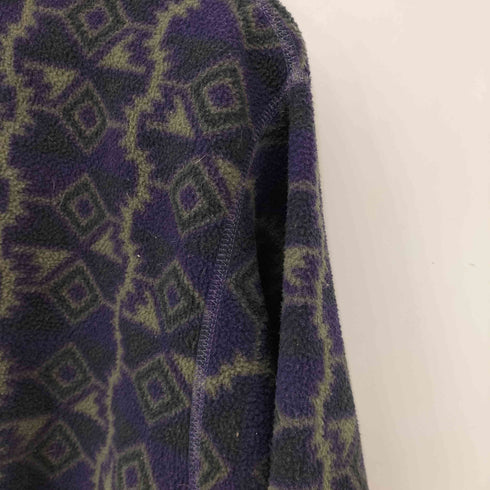 コロンビアスポーツウェア Columbia Sportswear 90S USA製 総柄 ハーフジップ L/S フリース レディース JPN:M