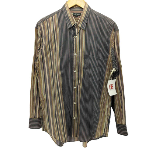 ポールスミスコレクション Paul Smith COLLECTION 80-90s ストライプ レギュラーカラーシャツ メンズ import:M