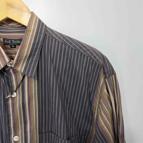 ポールスミスコレクション Paul Smith COLLECTION 80-90s ストライプ レギュラーカラーシャツ メンズ import:M