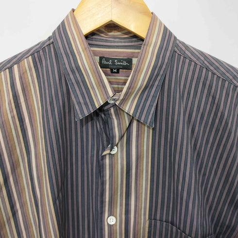ポールスミスコレクション Paul Smith COLLECTION 80-90s ストライプ レギュラーカラーシャツ メンズ import:M