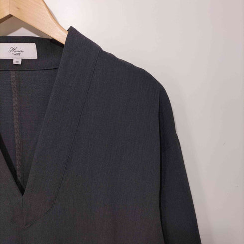 ハリス HARRISS Vネック スキッパーチュニックワンピース レディース 36