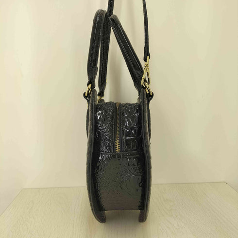 ヴィヴィアンウエストウッドロンドン Vivienne Westwood LONDON オーブ クロコダイル型押し エナメル 2WAY ハート ショルダーバッグ レディース
