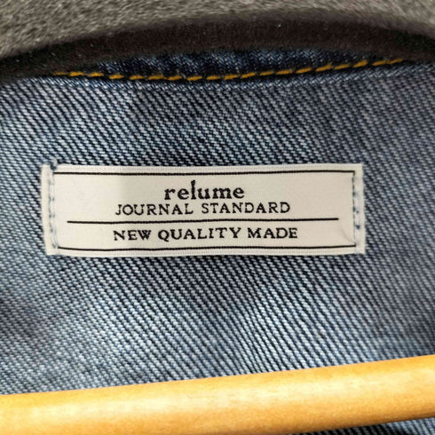 ジャーナルスタンダードレリューム JOURNAL STANDARD relume ノーカラーデニムジャケット レディース FREE