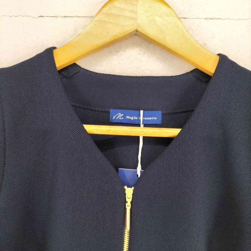 M Maglie le cassetto 品ありモードなニットジャケット elegance レディース JPN:7号
