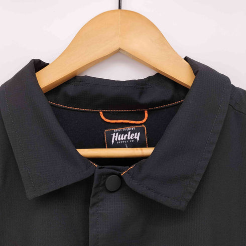 ハーレー Hurley ロゴパッチ コーチ ジャケット メンズ import:L