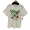 マルディメクルディ Mardi Mercredi ロゴプリント 花柄 S/S TEE レディース