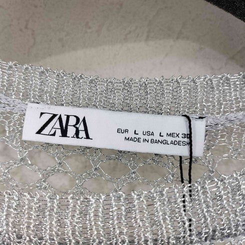 ザラ ZARA メタリック メッシュニット レディース JPN:L