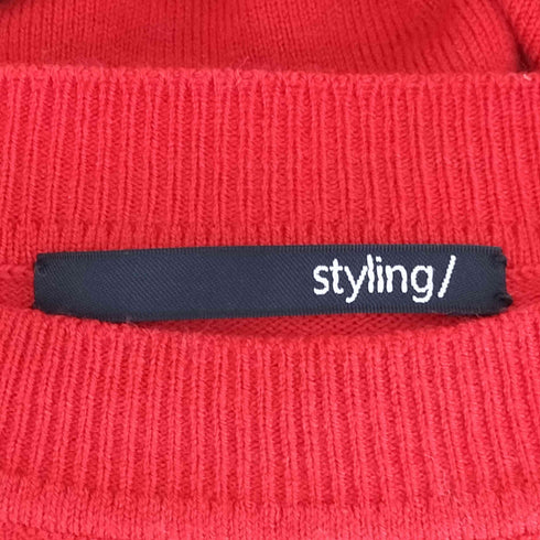 スタイリング styling 23AW モヘアカフ ニットプルオーバー レディース ONE SIZE