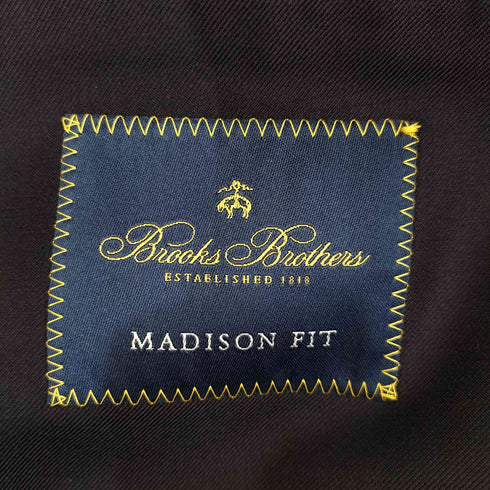 ブルックスブラザーズ BROOKS BROTHERS MADISON FIT 段返り3つボタン 紺ブレザージャケット メンズ 46SHT