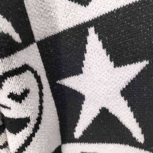 ザラ ZARA ハート&スター 総柄 ニット レディース import:S