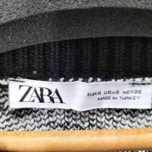 ザラ ZARA ハート&スター 総柄 ニット レディース import:S