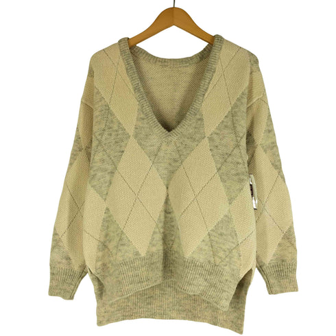 スタイリング styling 22AW アーガイルニットプルオーバー レディース ONE SIZE
