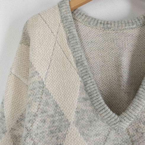 スタイリング styling 22AW アーガイルニットプルオーバー レディース ONE SIZE