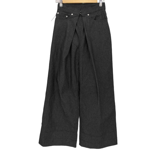 ジョンローレンスサリバン JOHN LAWRENCE SULLIVAN Rigid Denim Wide Pants レディース JPN:M