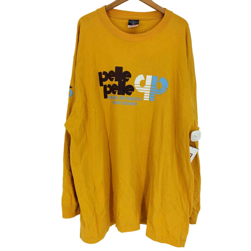 ペレペレ pelle pelle 90-00S ARRANGED AND CONDUCTED BY MARC BUCHANAN 両面 ロゴ プリント L/S クルーネック Tシャツ ビッグサイズ メンズ 3XL